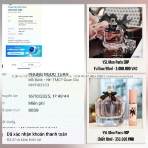 Nước Hoa Nữ Yves Saint Laurent Mon Paris EDP | Tiemnuochoachiet.vn | Chiết 10ml - Fullbox 90ml 5 Mon Paris EDP
